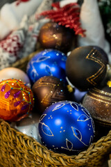 Christmas toys on the tree