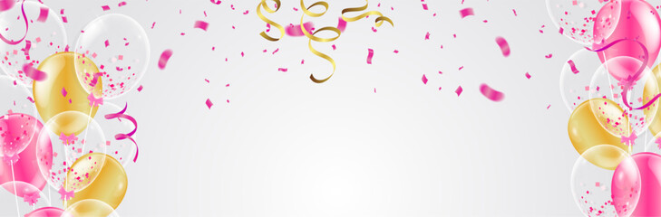 Colorful balloons on soft background. Card for wedding, valentine's day, christmas, birthday, woman's day, mother's day