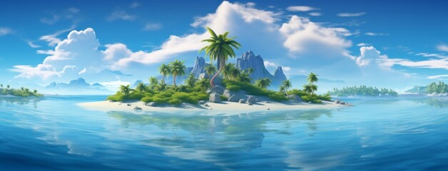 Uncover the Unspoiled Beauty: Your Dream Tropical Island Oasis Awaits! Generative AI