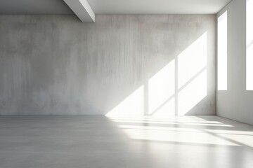 Obraz premium Unveiling the Enigma: A Stark Contrast of Shadows and Light in A Room Generative AI