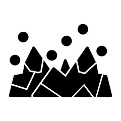 Snow-covered mountain Icon