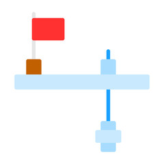 Ice fishing tip-up Icon