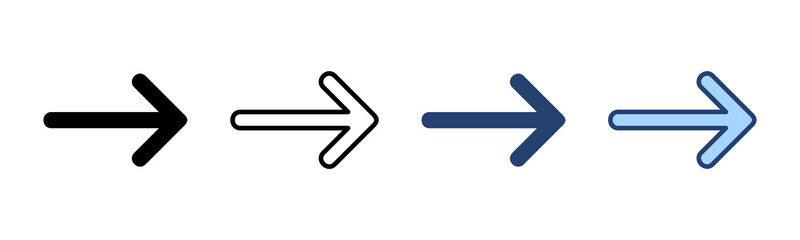 Obraz premium Arrow icon vector. Arrow sign and symbol for web design.