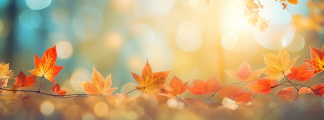 Mesmerizing Autumn Leaves: The Golden Light Unveiled - Get Inspired! Generative AI