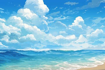 Uncover Tranquility: The Serene Blend of Sun, Sand, and Sea Generative AI