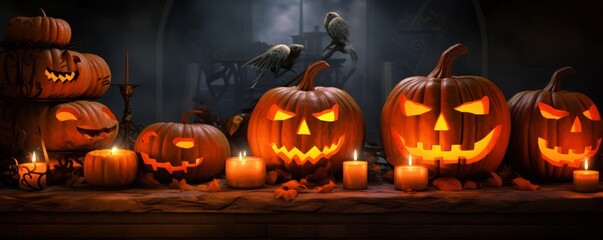 Uncover Spooky Delights: Explore a Mystical Halloween Pumpkin Patch Generative AI