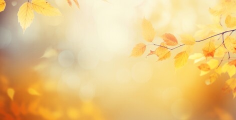 Naklejka na ściany i meble Stunning Fall Foliage: The Majestic Beauty of Autumn Leaves Generative AI