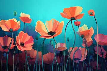 Mesmerizing Floral Harmony: An Exclusive Ode to Nature's Splendor Generative AI