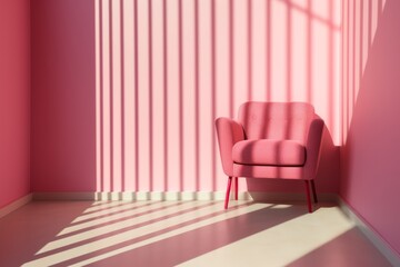 Step Inside: A Tour of a Sunlit Pink Oasis with Dazzling Design Features Generative AI