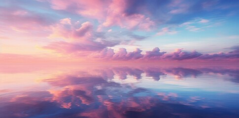 Naklejka na ściany i meble Breathtaking Sunrise: A Dance of Light over Sea & Clouds Generative AI