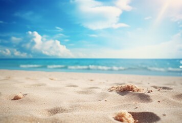 Fototapeta na wymiar Discover the Captivating Beauty of Blue Waters: Your Dream Beach Vacation Awaits! Generative AI