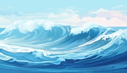 Immerse in the Majestic Beauty: Coastal Waves and Oceanic Wonders Generative AI