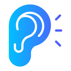 listening gradient icon