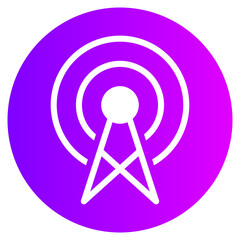 Broadcast gradient icon