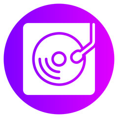 record player gradient icon