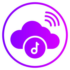 streaming gradient icon
