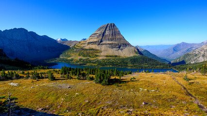 Fototapeta premium Hidden Lake, Montana. 