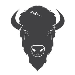 Bison head isolated on transparent background. Wildlife Animals. © yod67