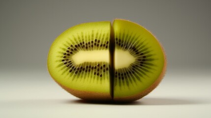 Half fruit Apple half kiwi
