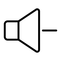 volume down line icon