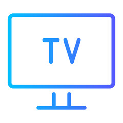 television gradient icon