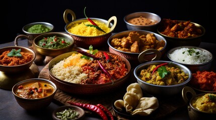 Richly spiced dishes of India