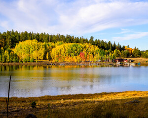 Fall at Big Lake, Arizona. 