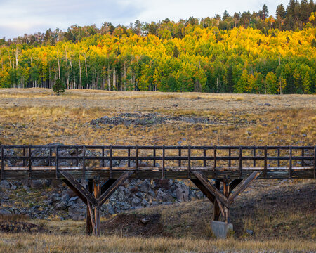Scenic Bridge in the White Mountains of Arizona.