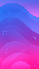 Abstract background purple blue color with wavy lines and gradients is a versatile asset suitable for various design projects such as websites, presentations, print materials, social media posts