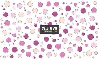 vector purple organic shapes pattern background