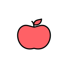 Apple icon set illustration. Apple sign and symbols for web design.
