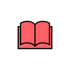 Book icon set illustration. open book sign and symbol. ebook icon