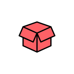 Box icon set illustration. box sign and symbol, parcel, package