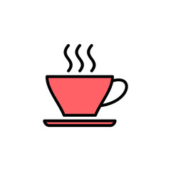 coffee cup icon set illustration. cup a coffee sign and symbol