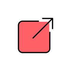 External link icon set illustration. link sign and symbol. hyperlink symbol