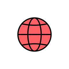 Web icon set illustration. go to web sign and symbol. web click icon. Global search icon