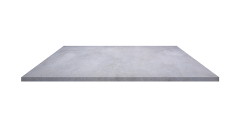 Precast bare concrete wall panel isolated on transparent background, construction material design concept, png file