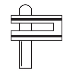 Drawn Purim rattle on white background