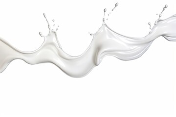 milk splash isolated on white
