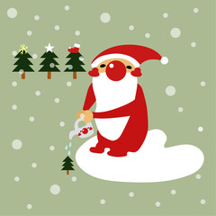 サンタ　イラスト素材