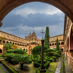 Royal Monastery of Santa María de Guadalupe, one of the most important monasteries of Spain, a world heritage site