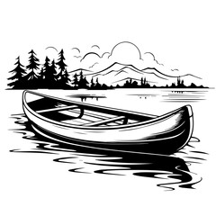 Canoe Boat - obrazy, fototapety, plakaty