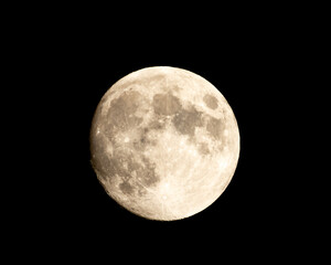 Super Closeup Moon Winter North