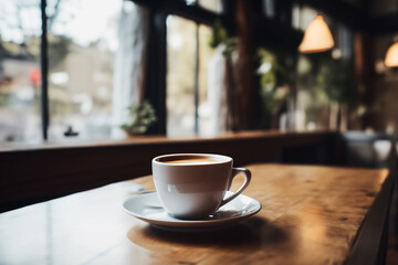 Obraz premium のんびりした雰囲気のカフェ Café with a Laid-back Vibe