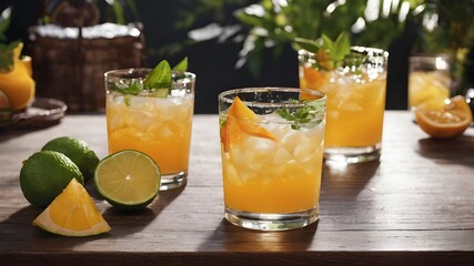 Fresh Drinks Background Very Cool