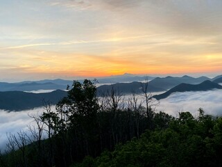 sunrise meets the sky