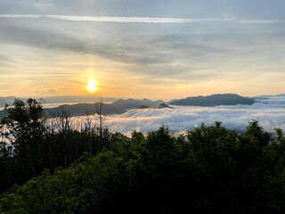 dawn with rolling clouds