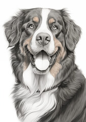 great Bernese Mountain Dog portrait