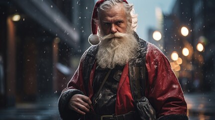 Santa Claus happy and very magical