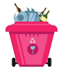 waste management in crystal bin